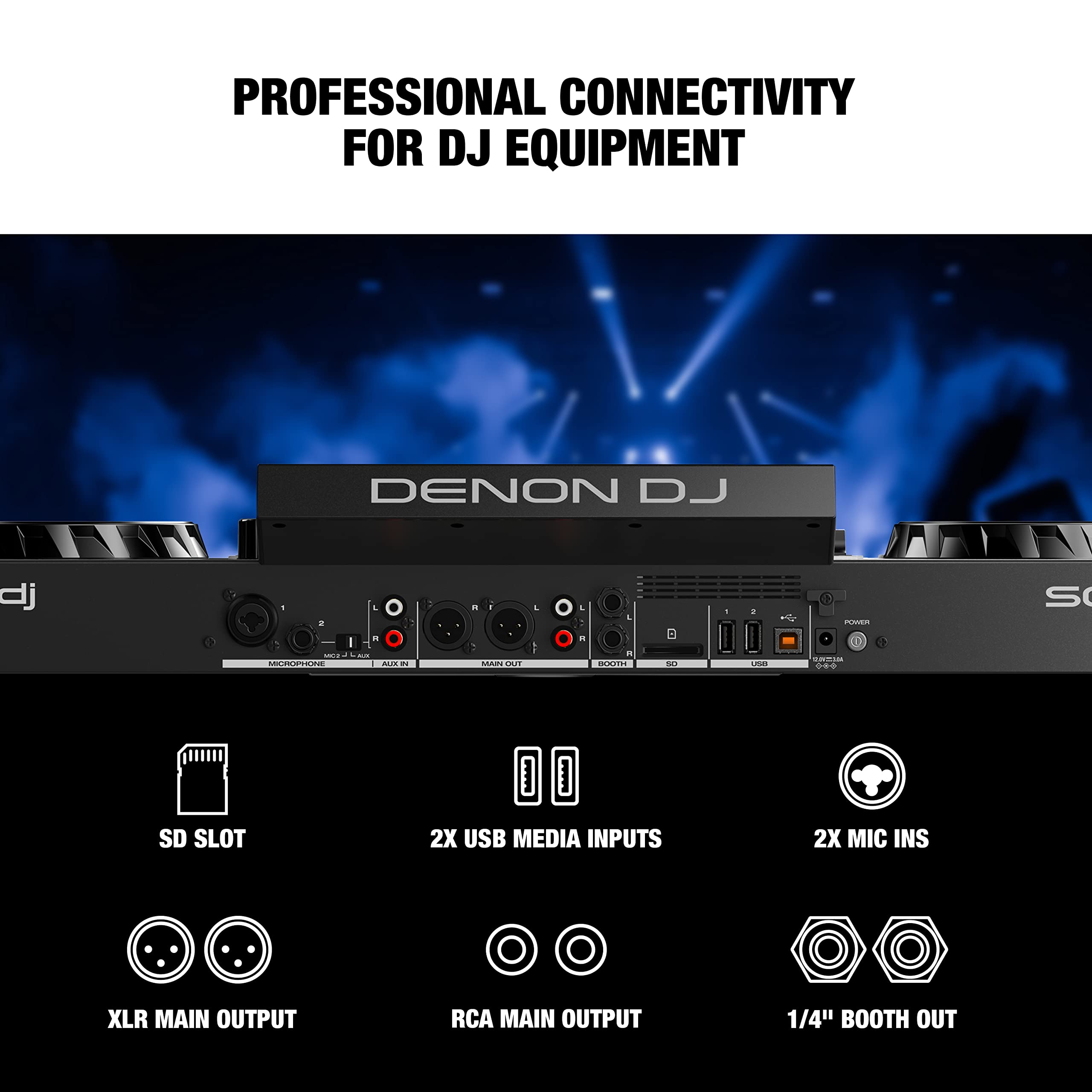 Denon DJ SC LIVE 4 Standalone DJ Controller with Stem Separation